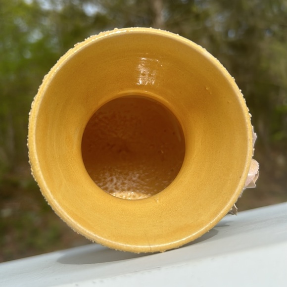 Vintage Sand Pottery 🌹 Floral Rose Bud Vase Bohemian Home Art Accent Decor - Picture 13 of 16